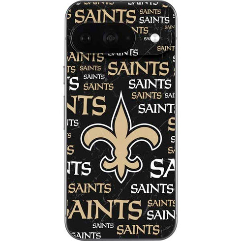 NFL New Orleans Saints Black Blast Google Pixel 9 Skin